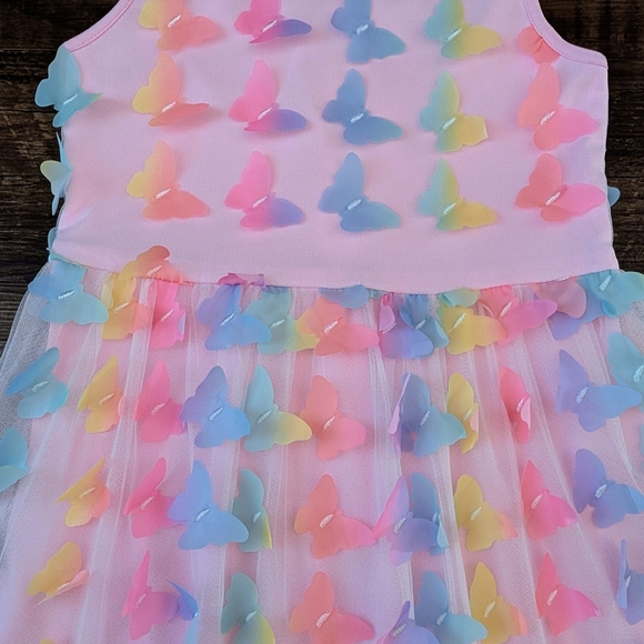 Children's Place Pink Butterfly Dress - Picture 9 of 12